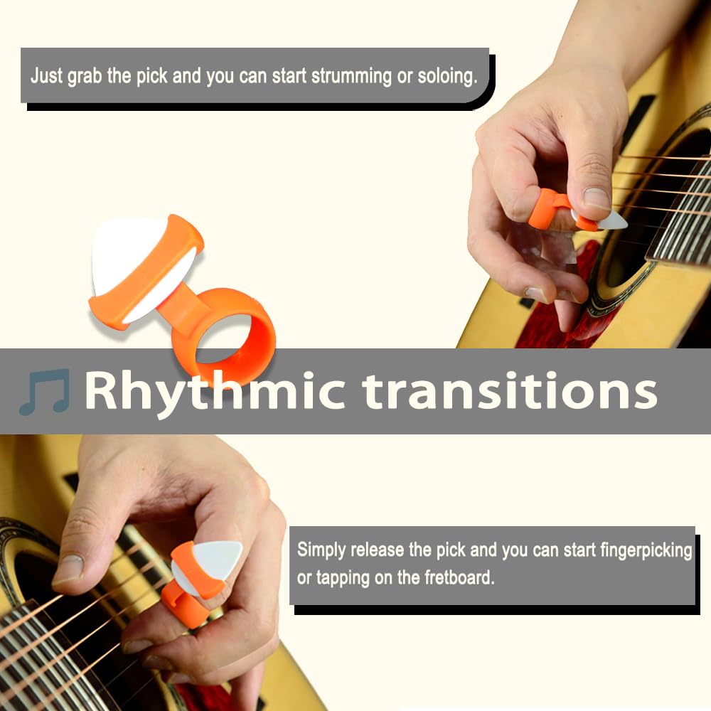 Ultimate Ergonomic Guitar Pick Grips – Durable Silicone for All Playing Styles