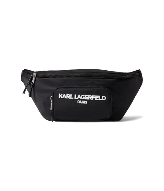 KARL LAGERFELD Paris Voyage Sling Backpack Black One Size