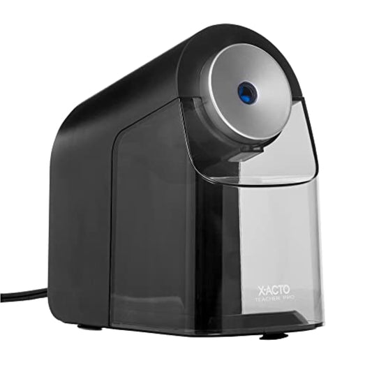 X-ACTO Electric Pencil Sharpener,With Auto Adjust Dial,SafeStart,Smartstop Black