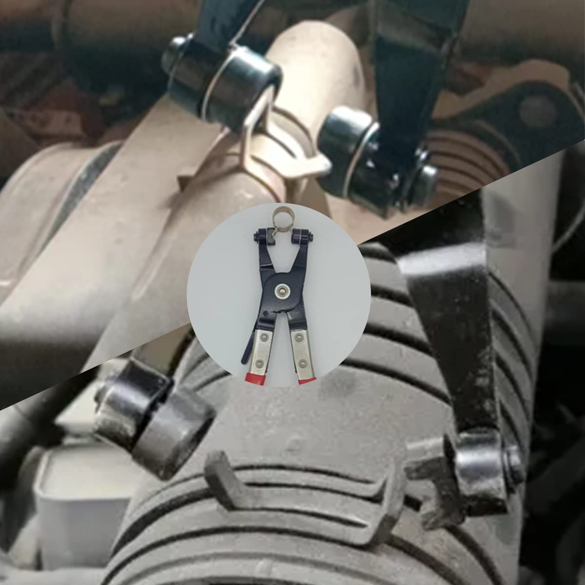 4PCS Hose Clamp Pliers, Spring Clamp Pliers, Self-Tightening Hose Clamps Remover