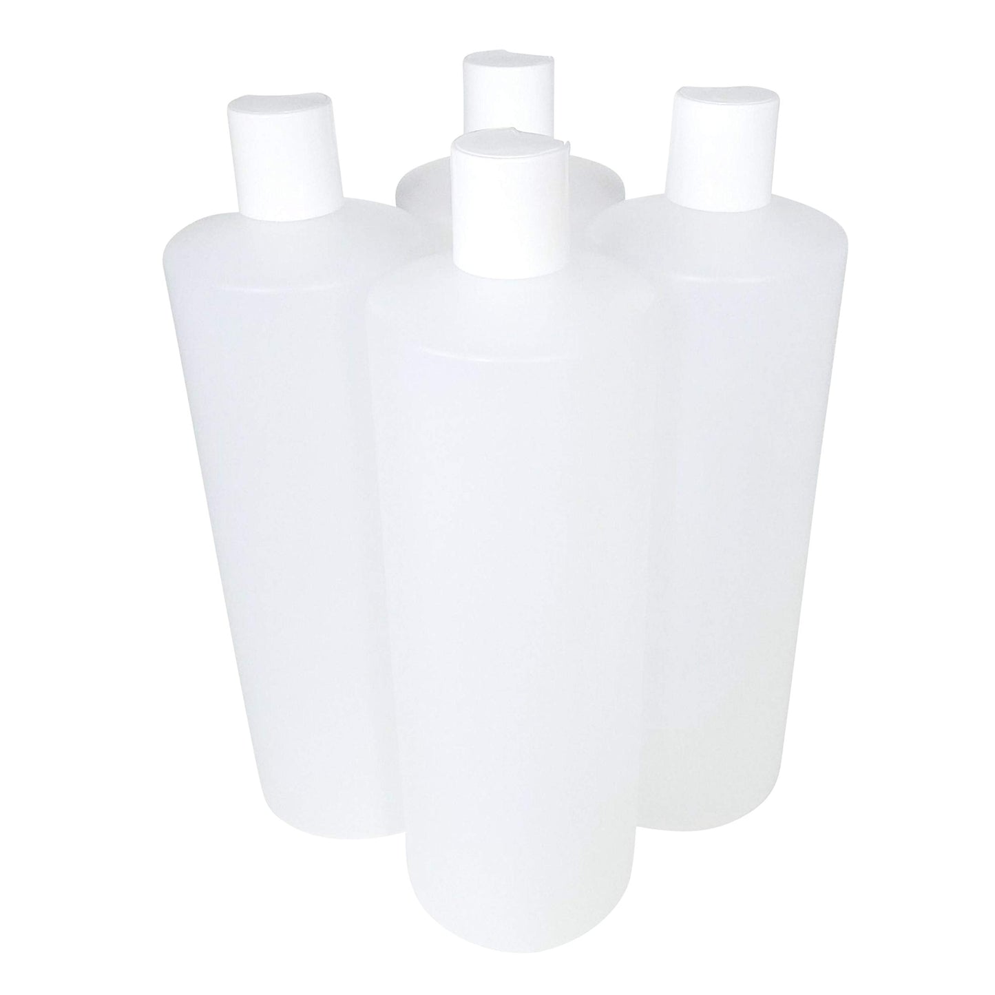 32oz  HDPE Plastic Cylinder Squeeze Bottles with Dispensing Press Disc Top Caps
