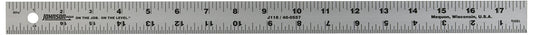 Johnson Level & Tool J118 Aluminum Rule, 18", Silver, 1 Rule