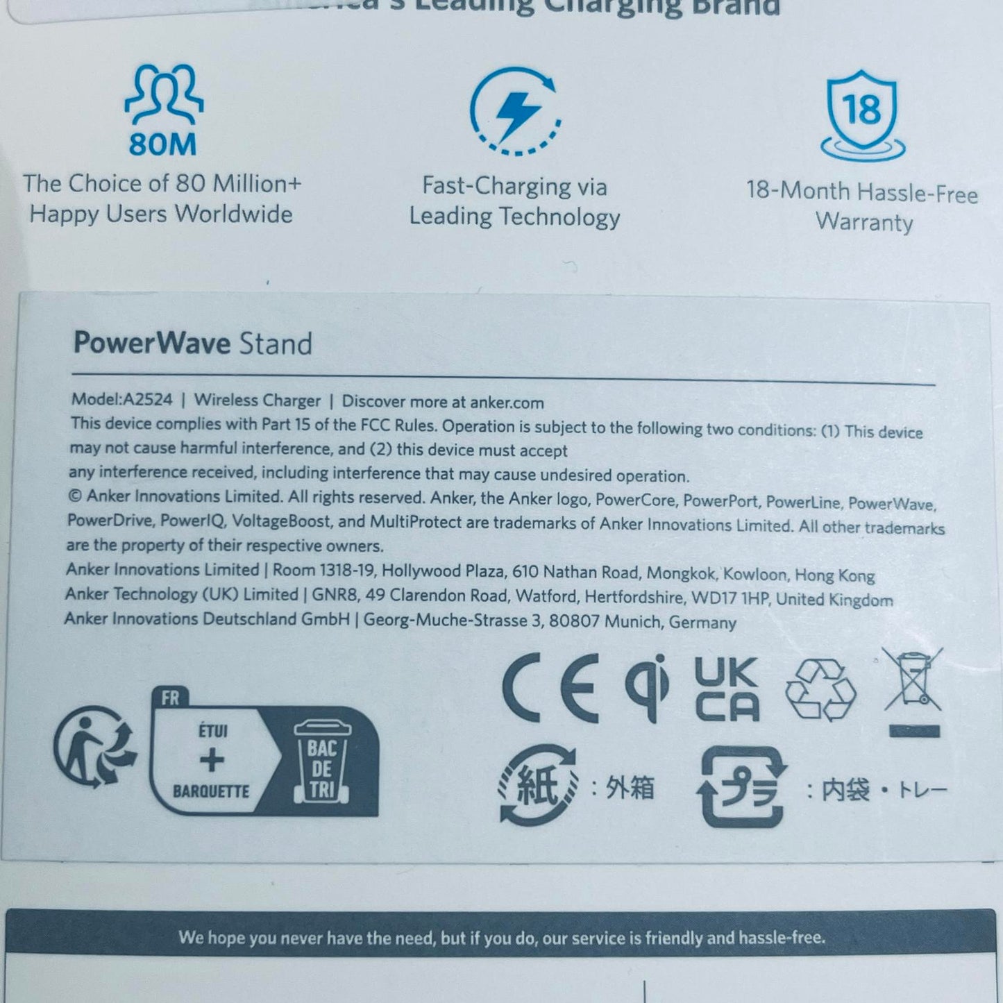 Anker 313 Wireless Charging Stand - Qi-Certified for iPhone & Galaxy Devices