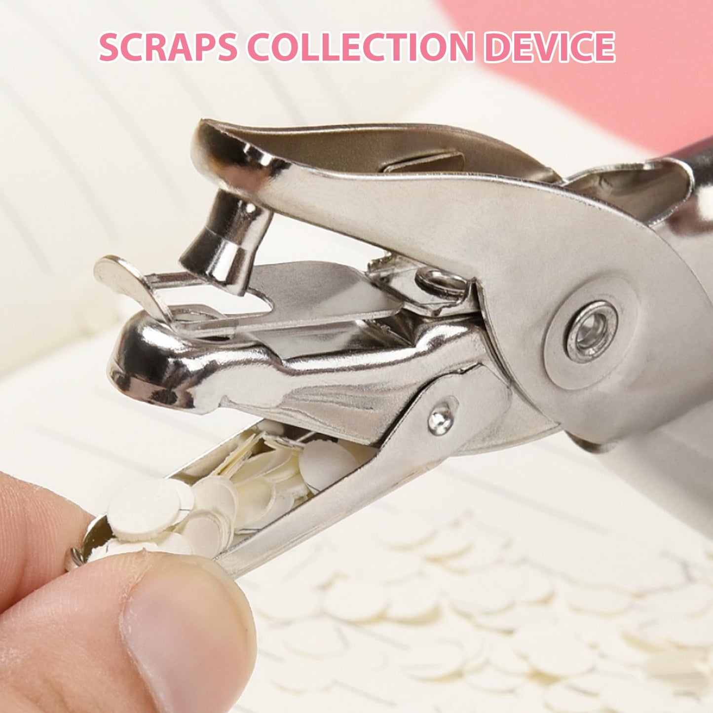 Craftinova 1 Hole Punch, 6 Sheet Capacity, home, office, school supplies, 3 PCS