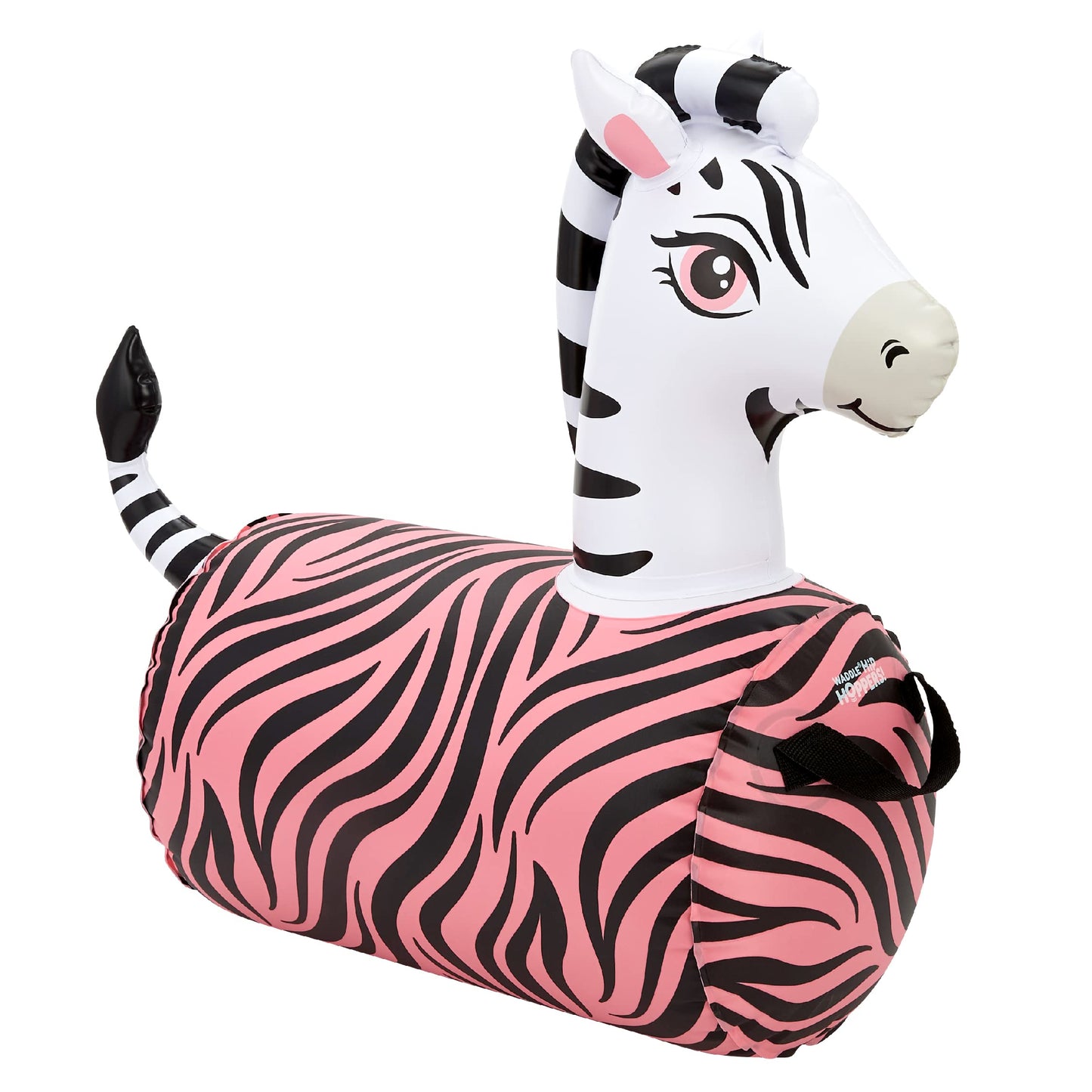 WADDLE Hip Hopper Inflatable Hopping Animal Bouncer Zebra, Ages 2 and Up