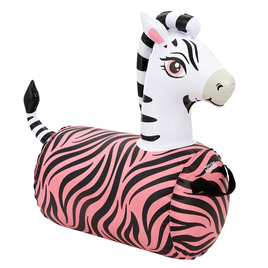 WADDLE Hip Hopper Inflatable Hopping Animal Bouncer Zebra, Ages 2 and Up