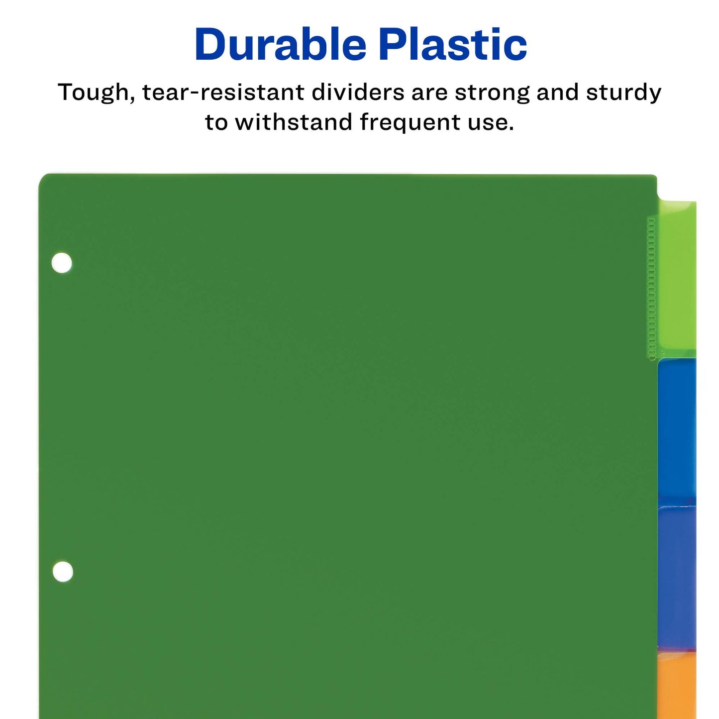 Avery Dividers for 3 Ring Binders, 5-Tab, Plastic, Insertable, 24 Sets (11900)