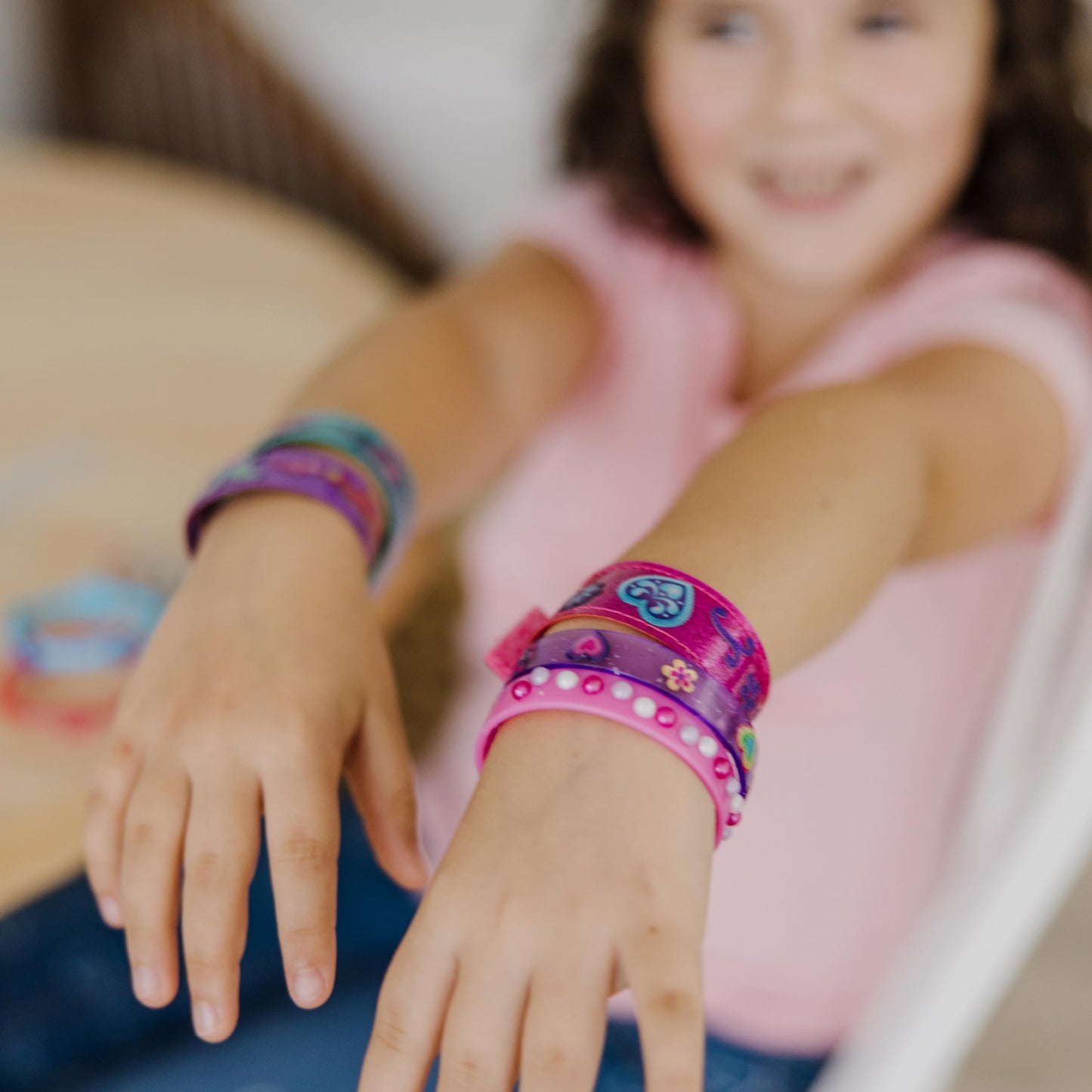 Melissa & Doug Design-Your-Own Bracelets With 100+ Sparkle Gem Glitter Stickers