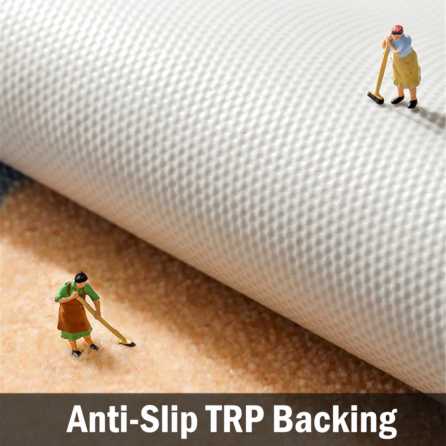 Half Round Inside Door Mats, 17"x28" Entryway Rug Boho Door Mat, Half Circle