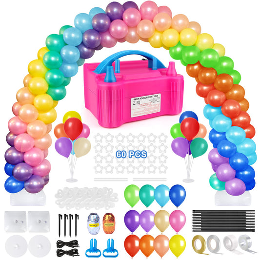 Balloon Arch Kit w/ Pump, Stand, Balloons, Clips | Wedding, Birthday, Graduation