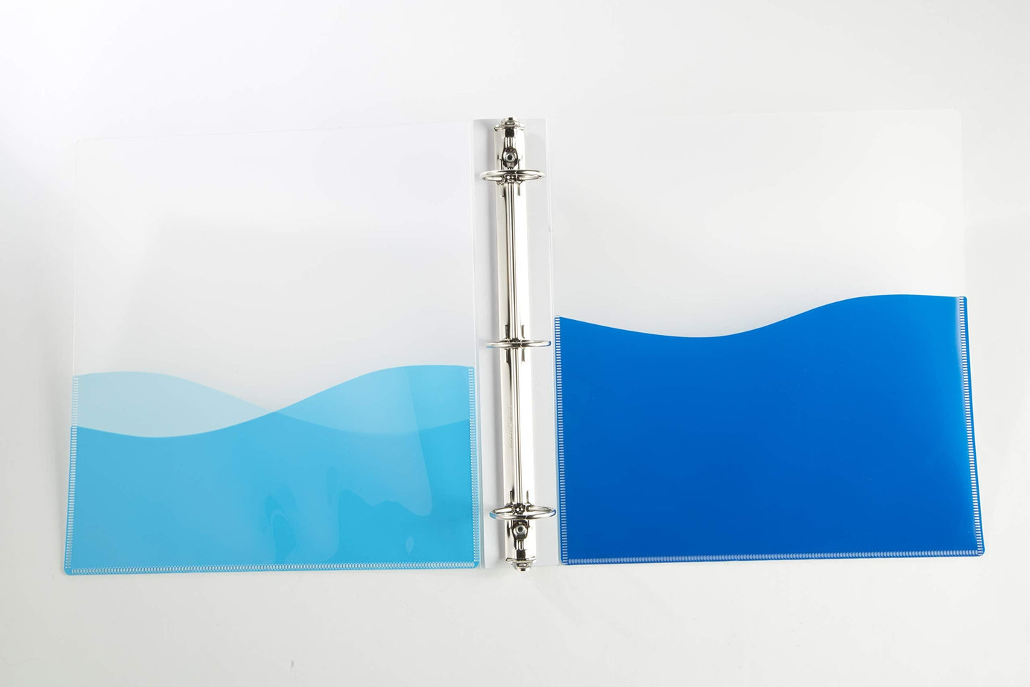 Pack of 4 - Filexec Flexible Translucent Bendable Thin 1-Inch Wave Ring Binders