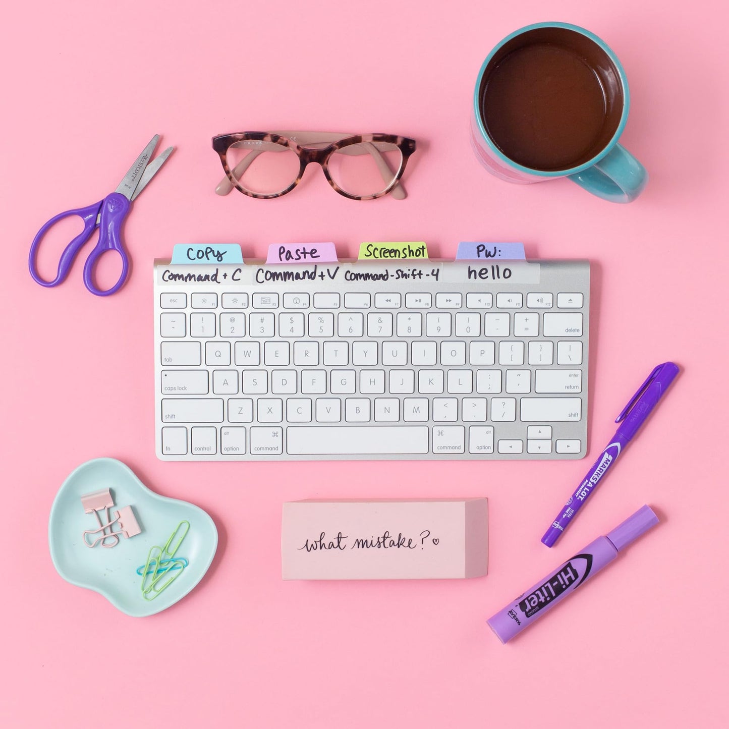 24pc Avery Margin Repositionable Tabs, 2.5x1", 2-Side Writable, Pastel Colors