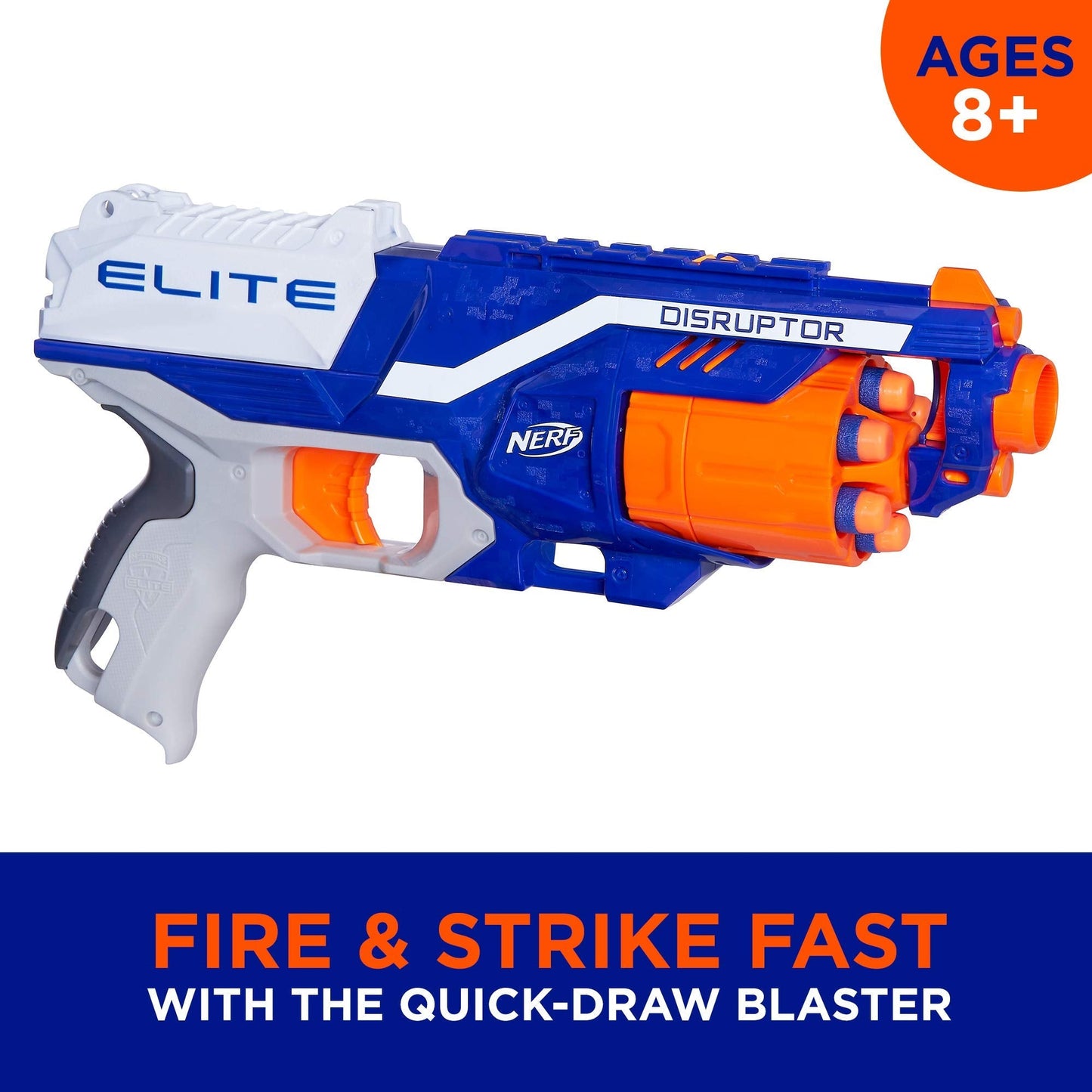 NERF Disruptor Elite Blaster Includes Includes 6 Official Nerf Elite Darts