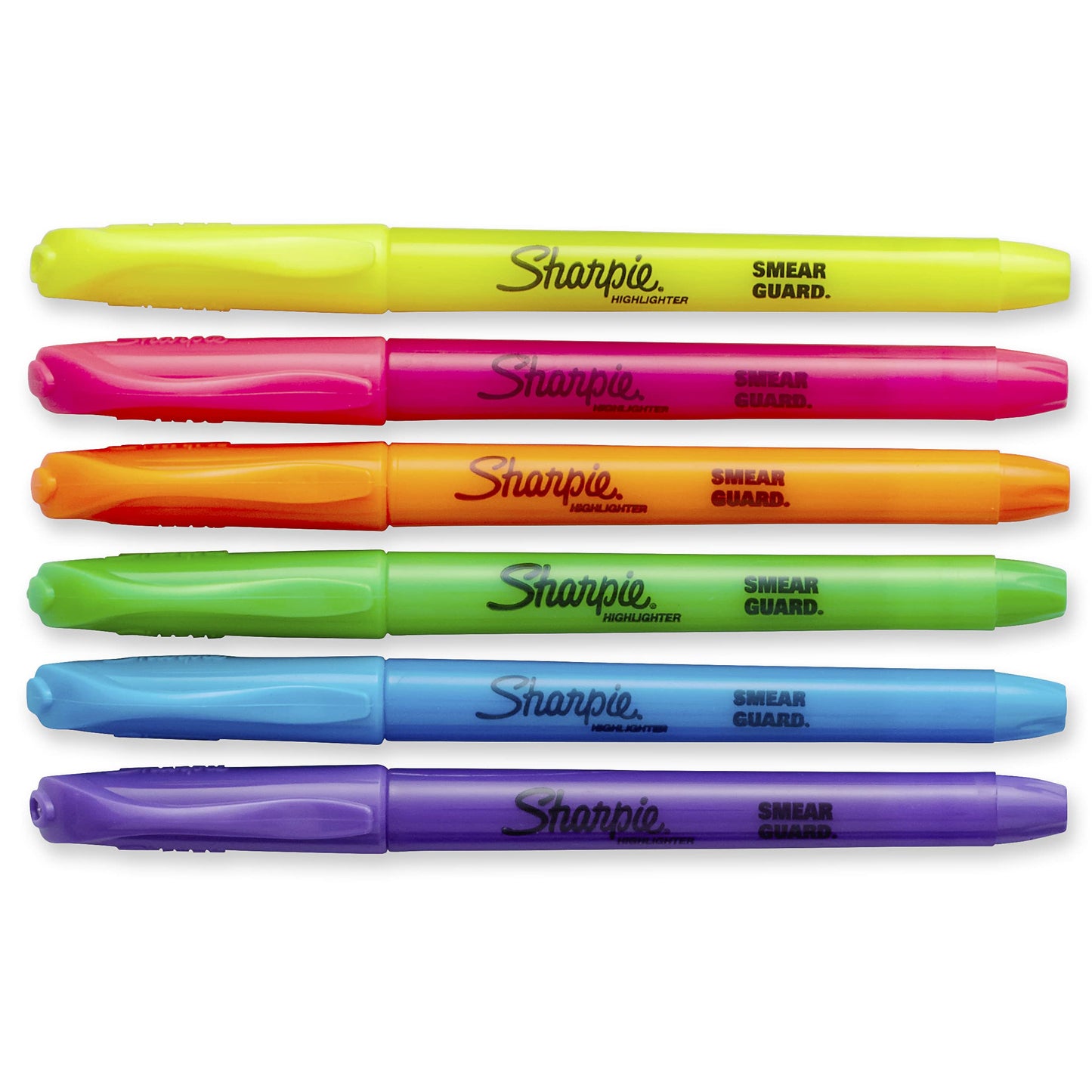 Sharpie Pocket Style Highlighters, Chisel Tip, Assorted Fluorescent, 12 Count