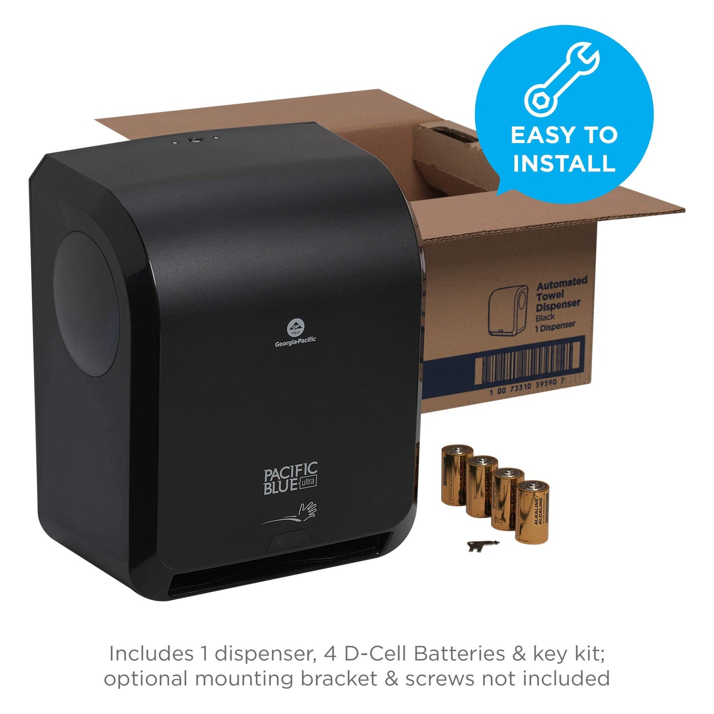 Pacific Blue Ultra 8" High-Capacity Automated Touchless Paper Towel Dispenser