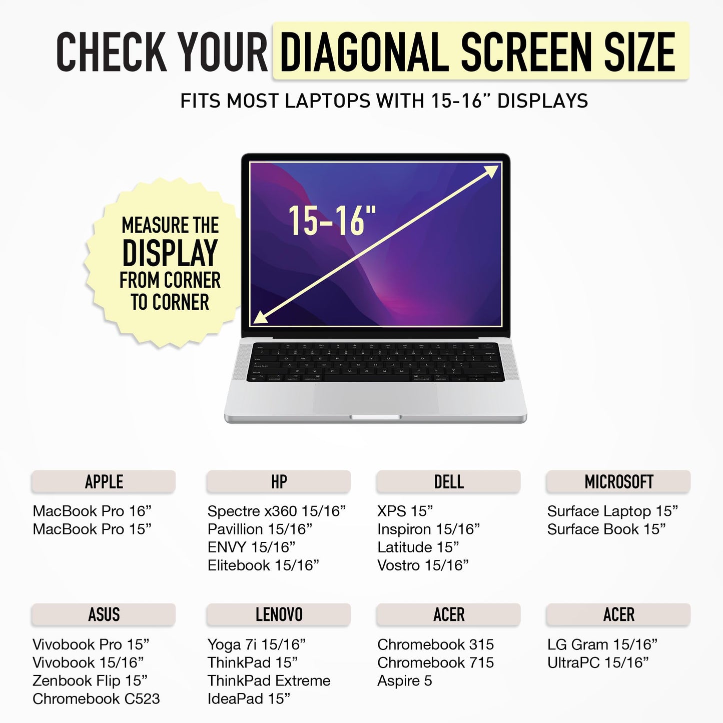 Vandel - The Original Puffy Laptop Sleeve 15-16 Inch Sleeve / Case Cover Sand