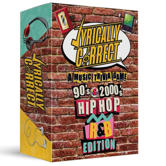 Lyrically Correct 90's and 2000's Hip Hop and R & B Music Trivia Card Game