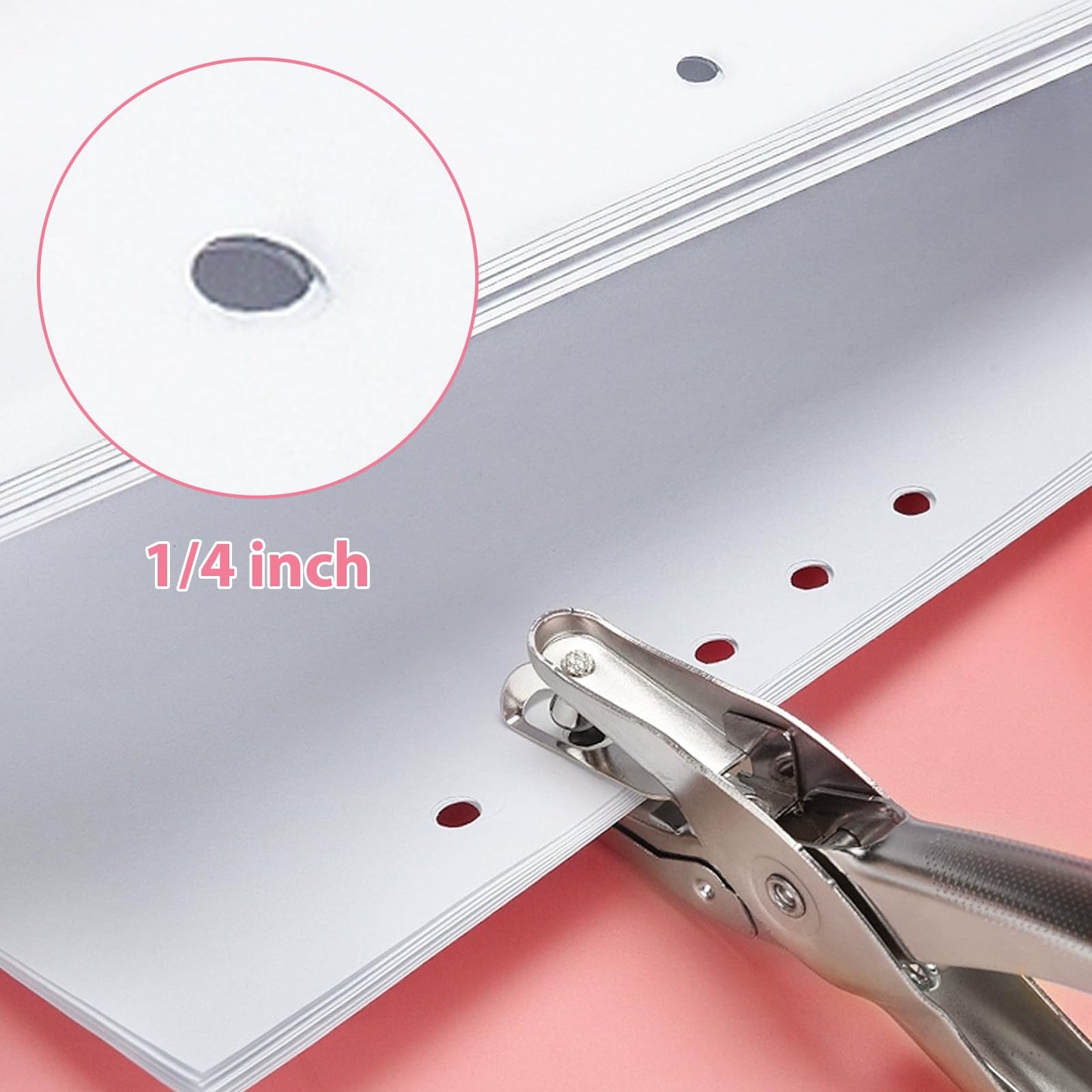 Craftinova 1 Hole Punch, 6 Sheet Capacity, home, office, school supplies, 3 PCS