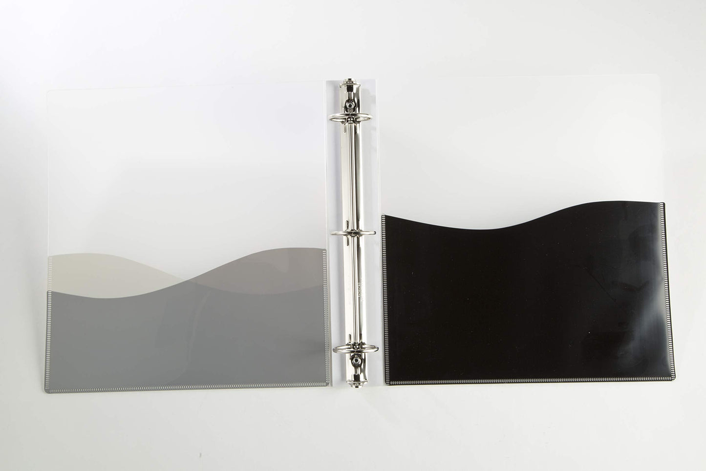 Pack of 4 - Filexec Flexible Translucent Bendable Thin 1-Inch Wave Ring Binders