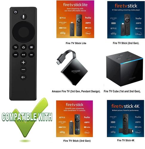 3 replacement remote BUNDLE - 2x Voice Fire Stick & 1x Toshiba TV ONLY