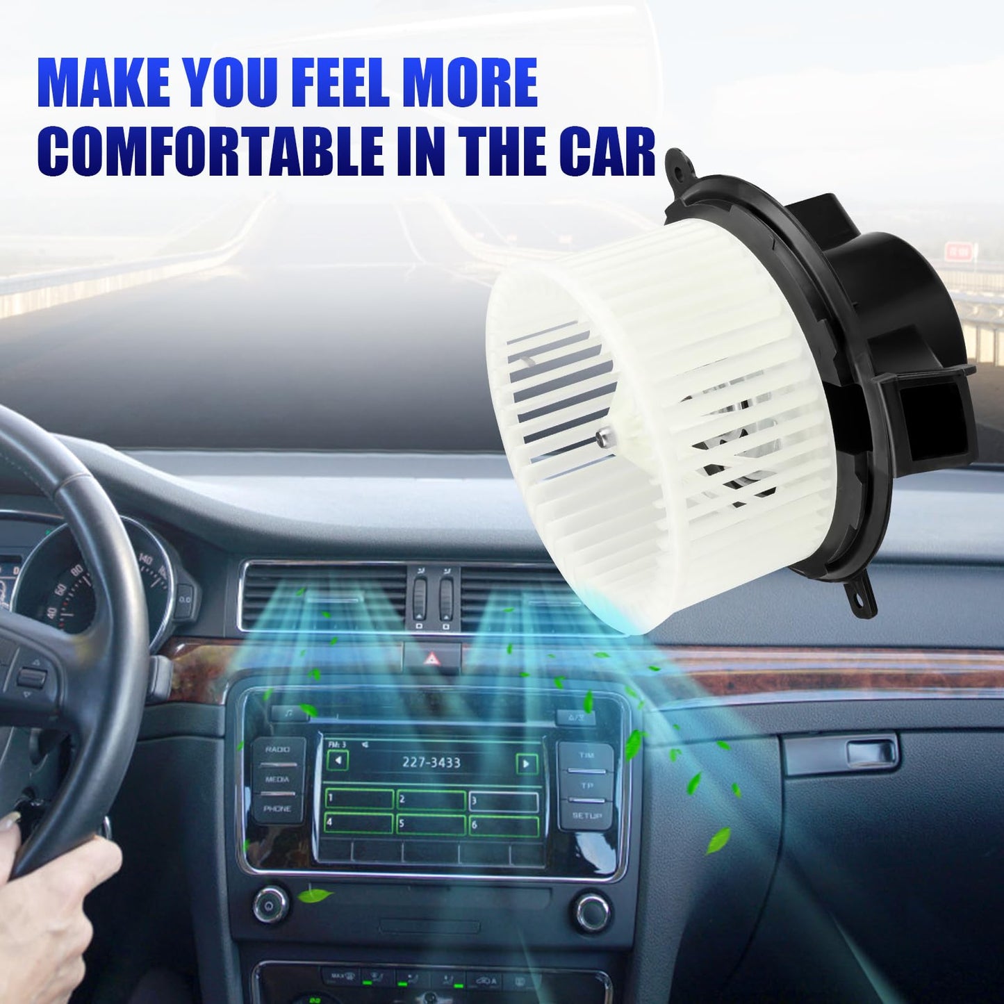 HVAC AC Blower Motor/Fan Fits Select Chevy, GMC, Saturn, Buick, Replaces 700236