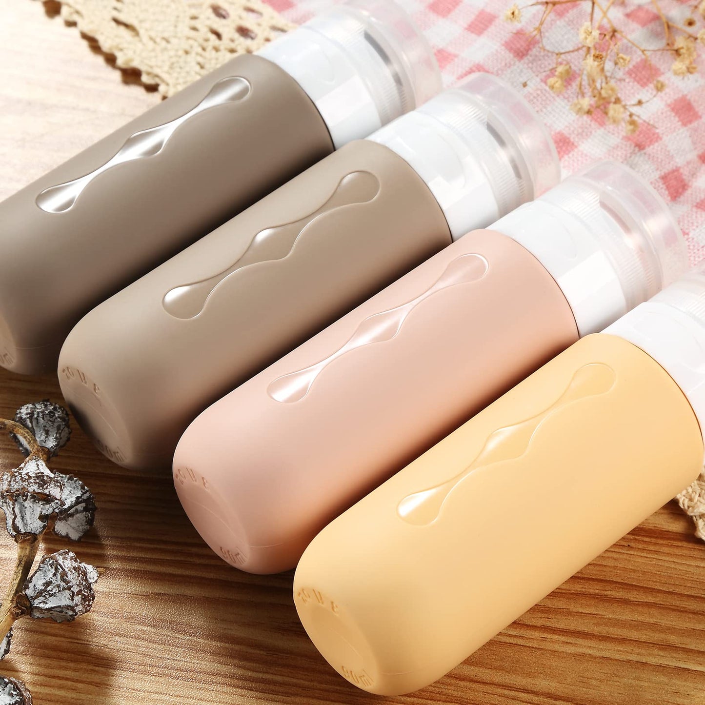 Travel Bottles Leak Proof BPA Free Toiletries Tsa Approved Travel Size 3 oz,90ml