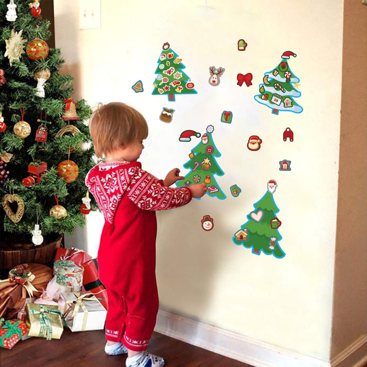 Christmas Stickers for Kids, 30 Sheets Make a Tree Stickers