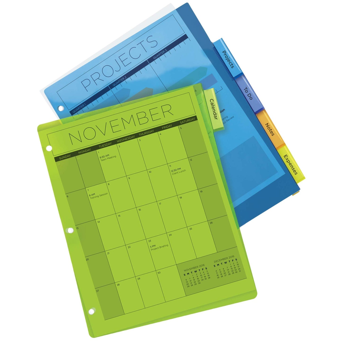 Avery Dividers for 3 Ring Binders, 5-Tab, Plastic, Insertable, 24 Sets (11900)