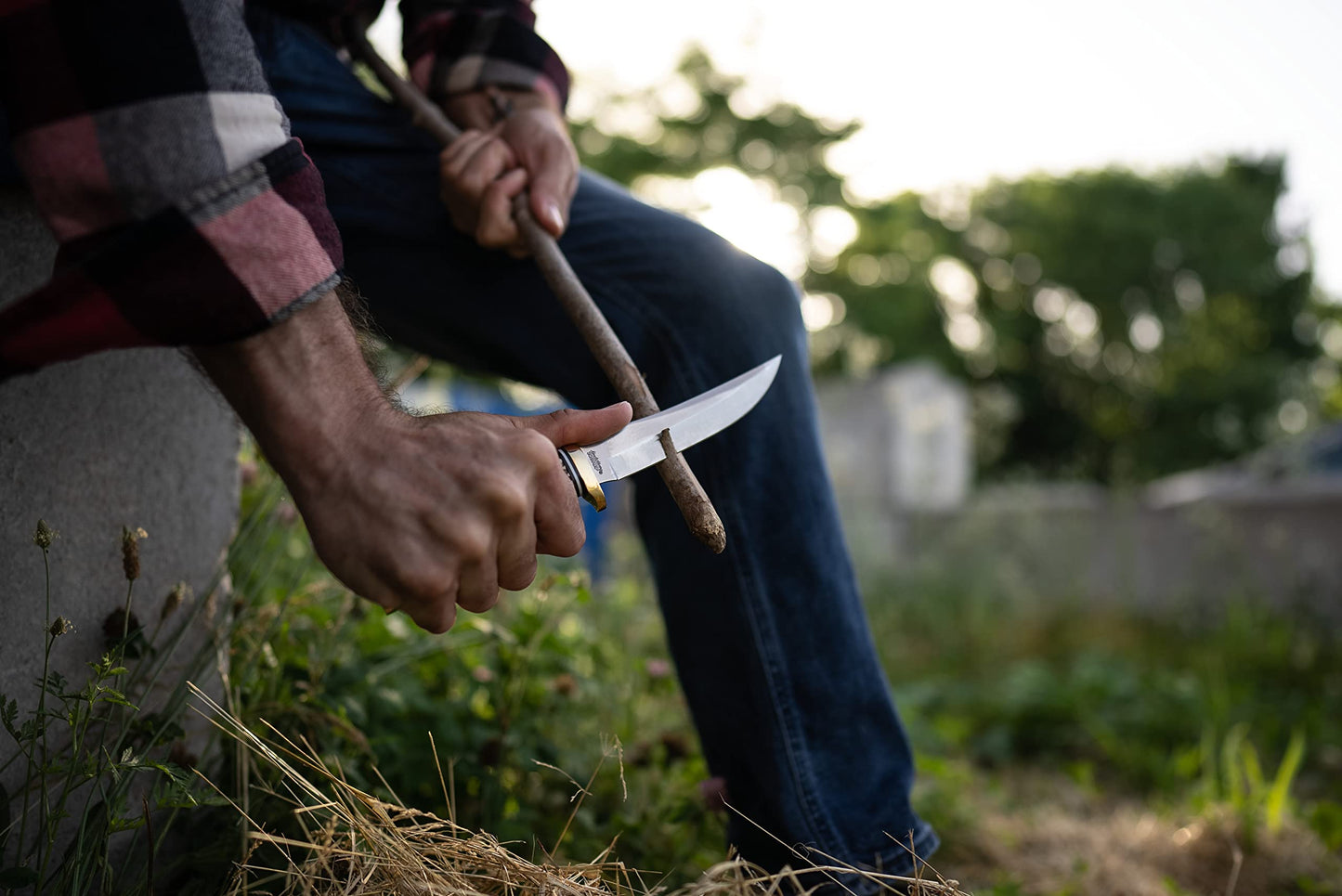Uncle Henry 153UH Next Gen Golden Spike Knife with 5" High Carbon S.S. Fixed