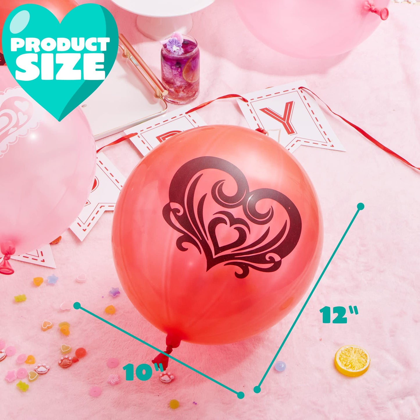 30 Valentines Day Cards w/ Punch Ball Balloon, Classroom Exchange Party Favors