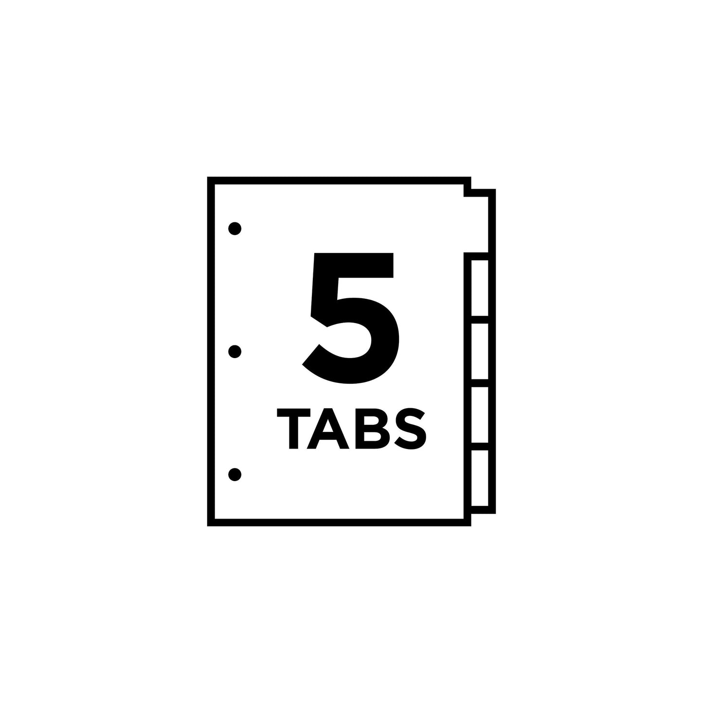 Avery Dividers for 3 Ring Binders, 5-Tab, Plastic, Insertable, 24 Sets (11900)