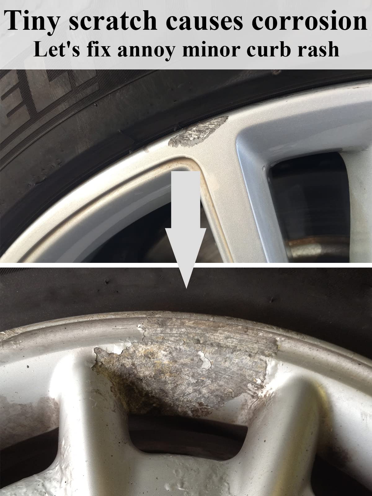 Matte Black Rim Touch Up Paint Wheel Scratch Repair Pen for Car Wheel Rims