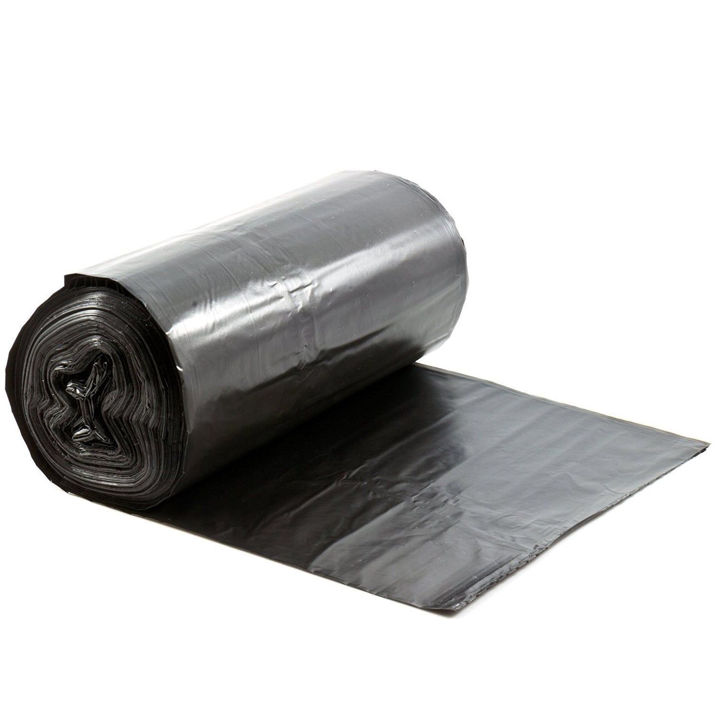 60gal 38x58 Low Density .5-.7mil Large Black Garbage Bags, 100pack
