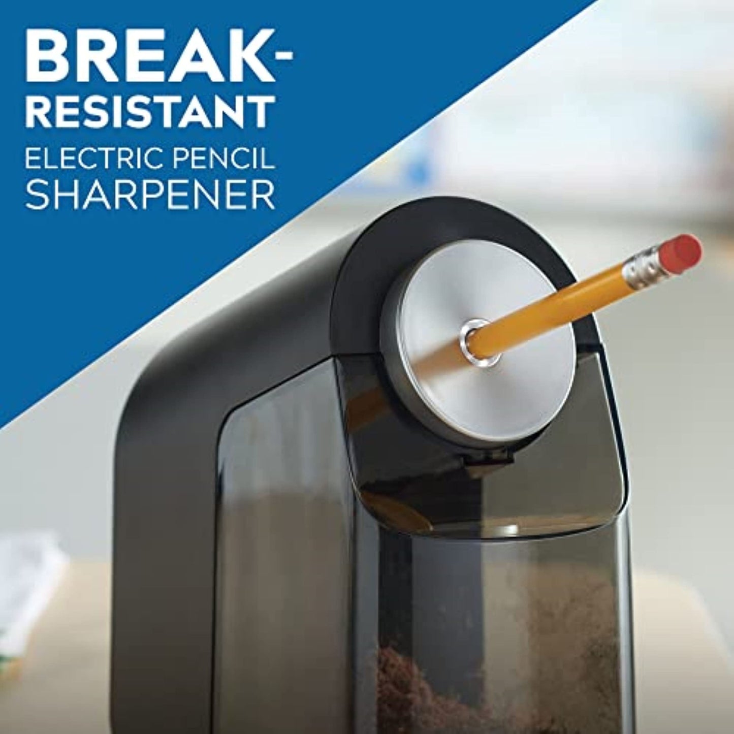 X-ACTO Electric Pencil Sharpener,With Auto Adjust Dial,SafeStart,Smartstop Black