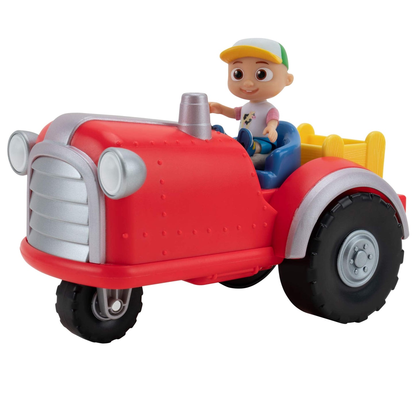 Cocomelon Official Musical Tractor w/Sounds & 3-inch JJ Figurine, Macdonald Song
