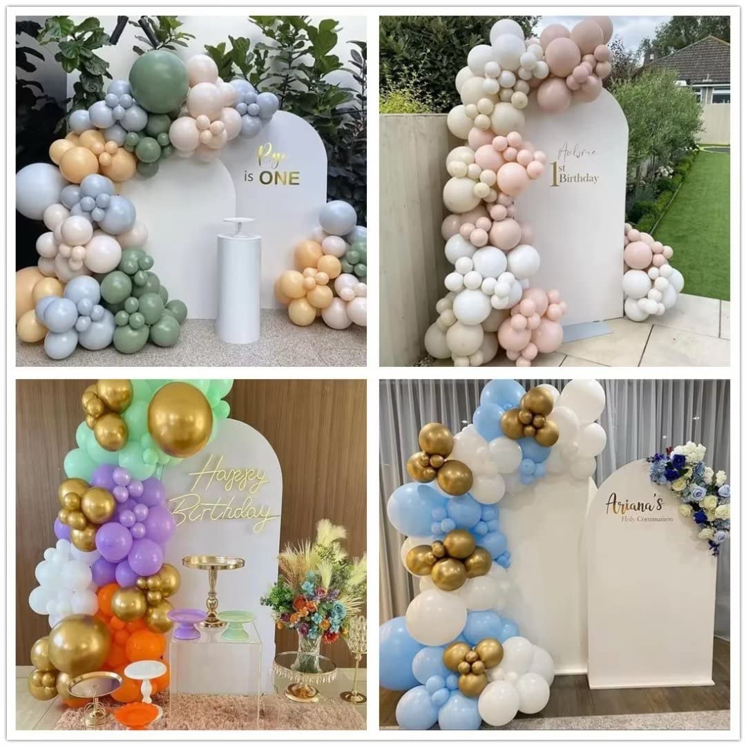 Arch Backdrop Cover Patchwork Tile Arched Stand Covers Stretchy Banner (4X7ft)