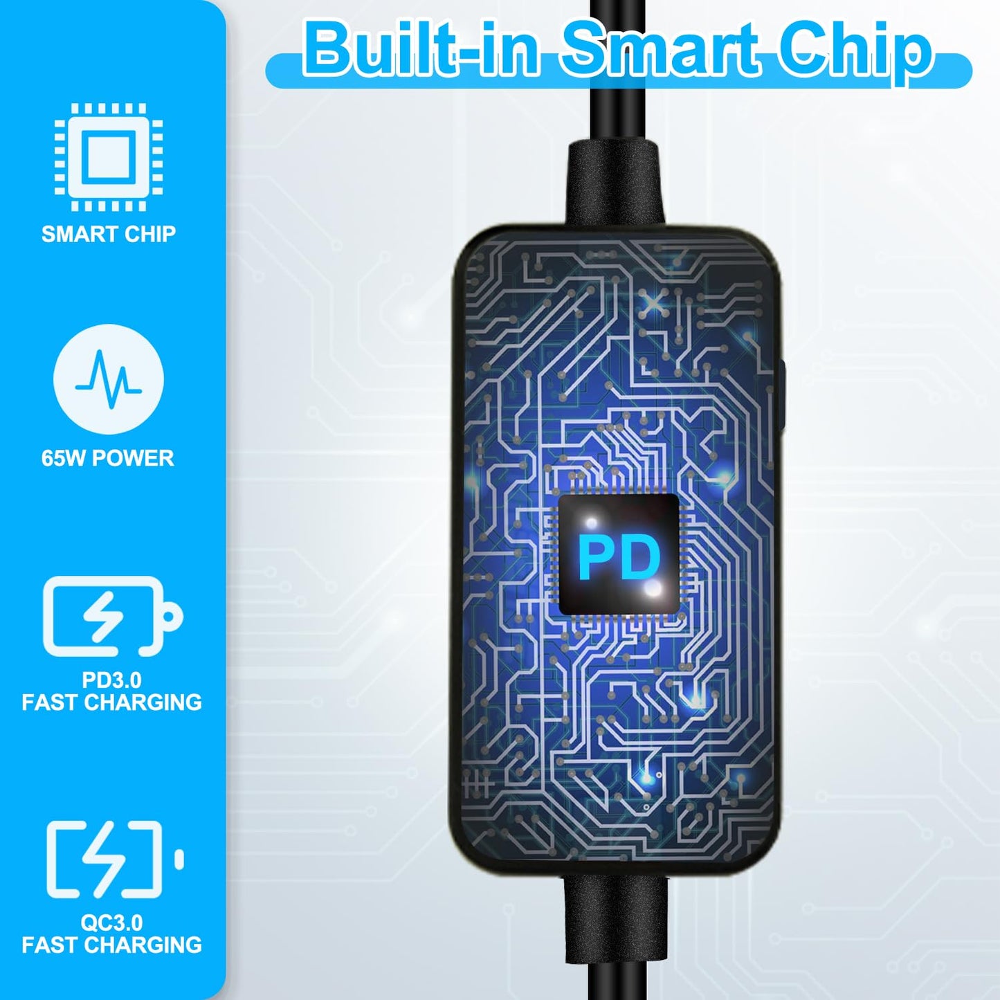 USB C to DC Adapter,Barrel PD Trigger Cable 3.3ft with USB C Male to Femal/USB