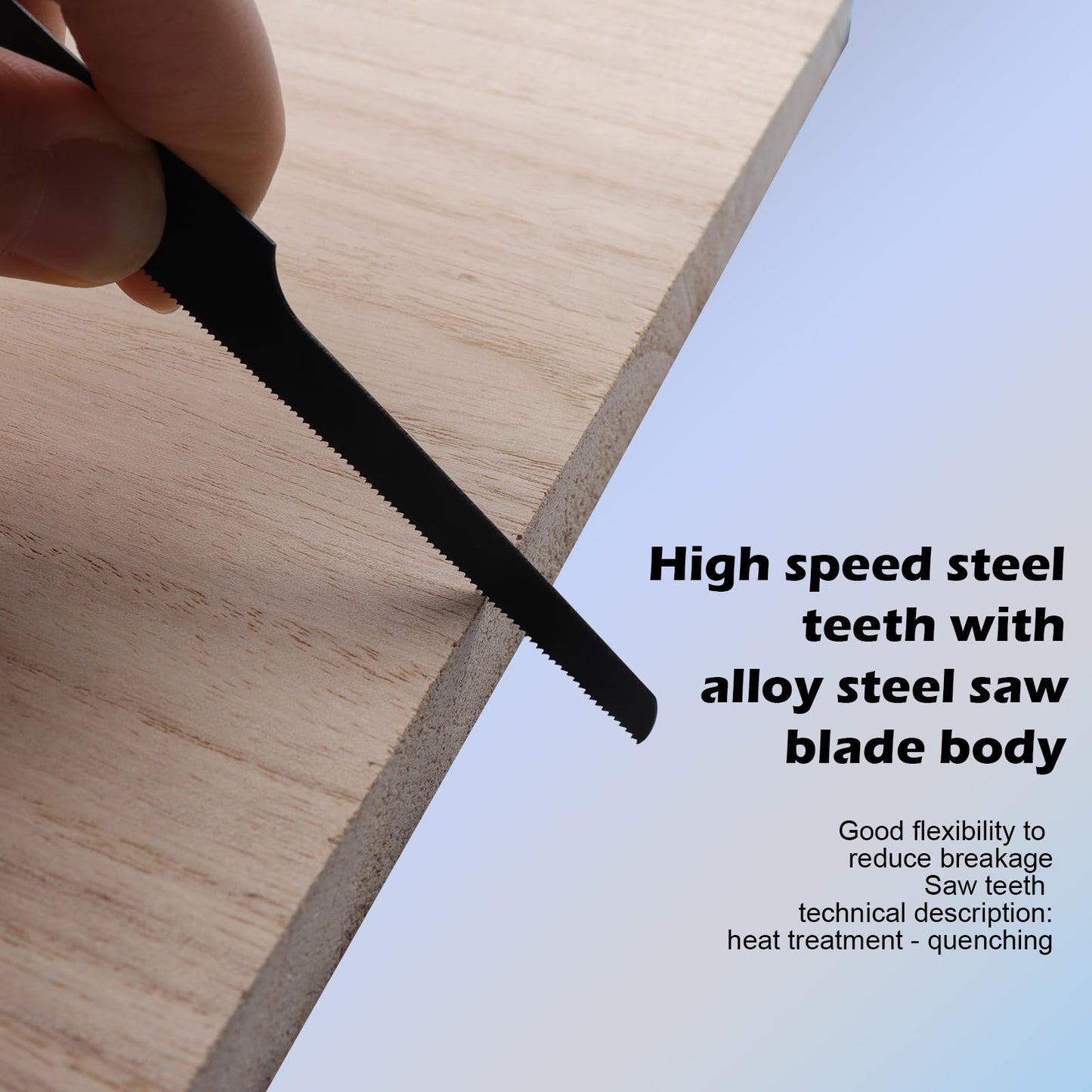 Reciprocating Hacksaw Blades Tools for Metal,Woodcutting,Rubber Black -32T-10pcs