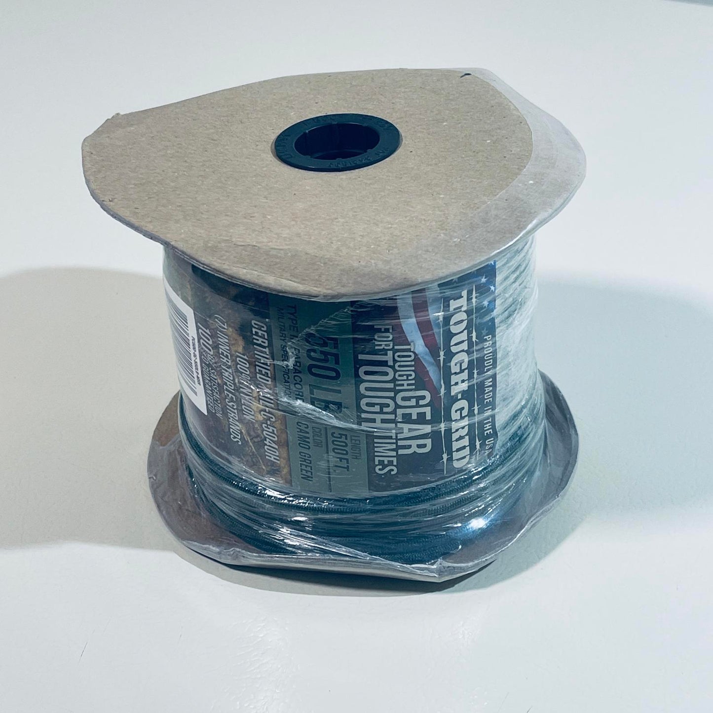 Tough-Grid 550 LB Paracord - 500 ft Camo Green