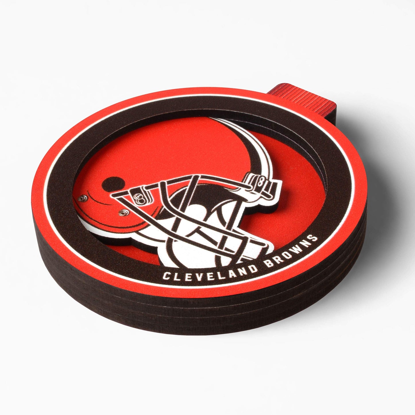 Cleveland Browns YouTheFan 3D Logo Series Ornament, Team Colors