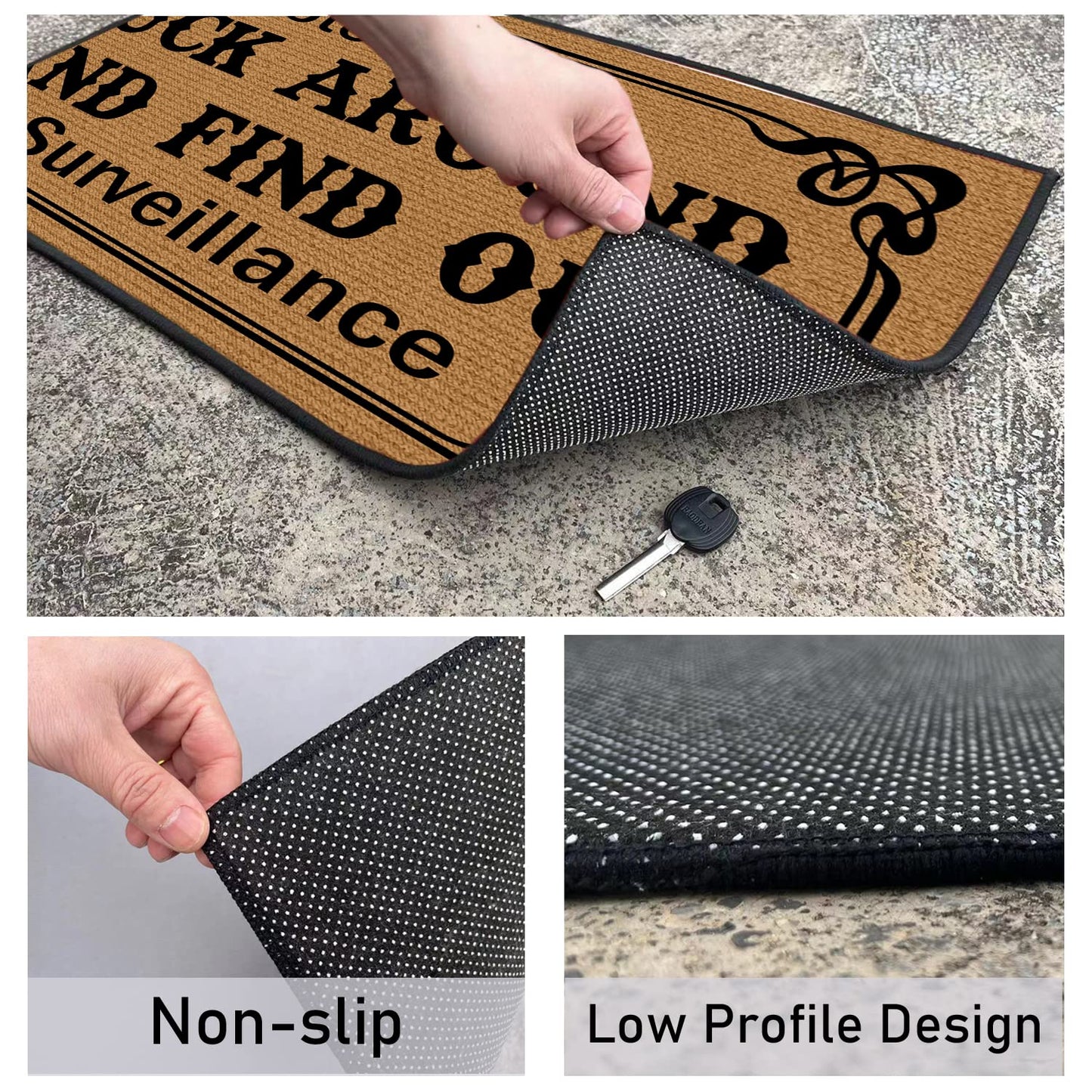 Welcome Mats for Home Entrance, Funny Door Mats for Front Door 30X18 Inch