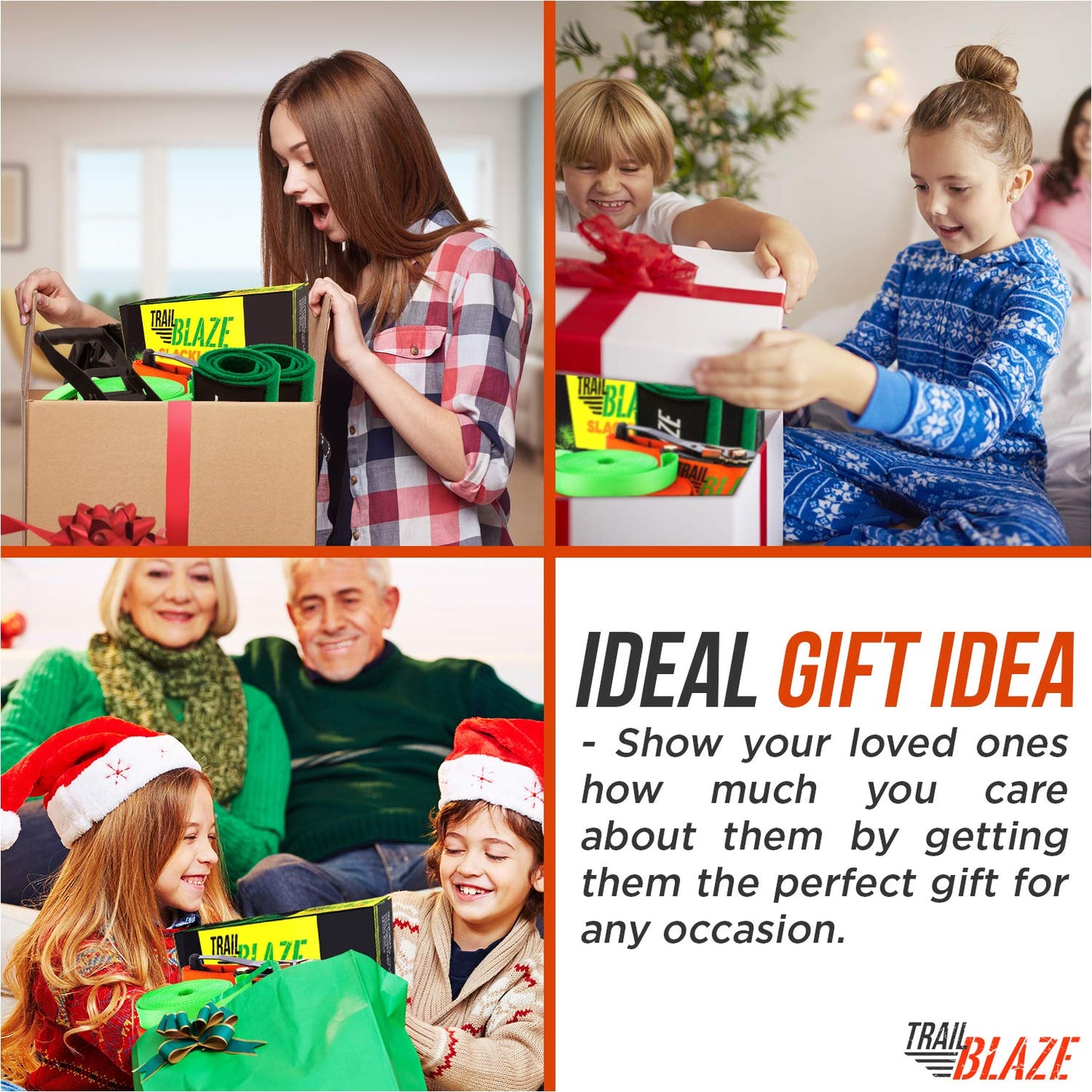 Complete Slackline Kit 60ft - Wider Tree Protectors Slack Lines for Backyard