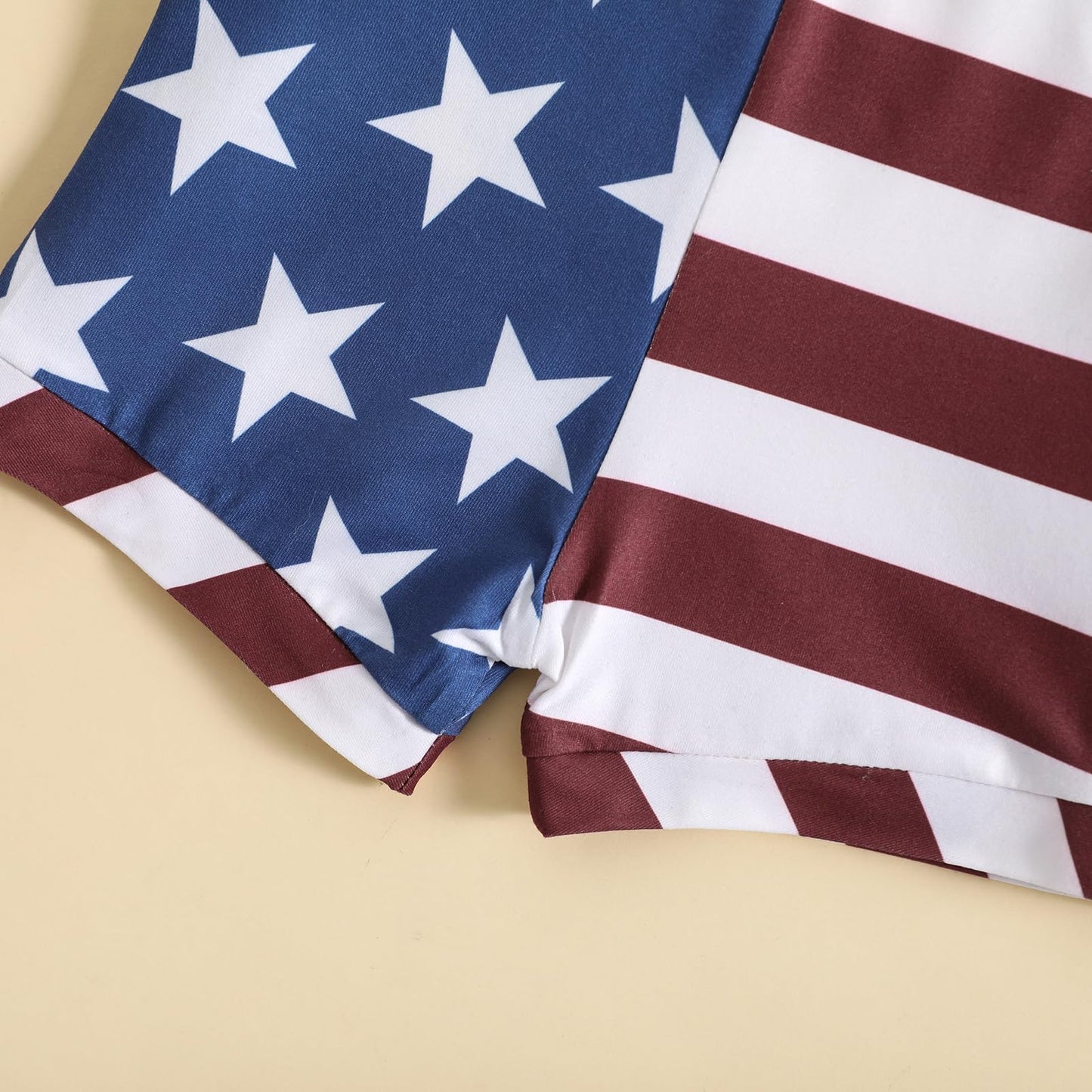 July 4th Baby Outfit Stars Stripes Romper Independence Day Overalls 6-12 Months