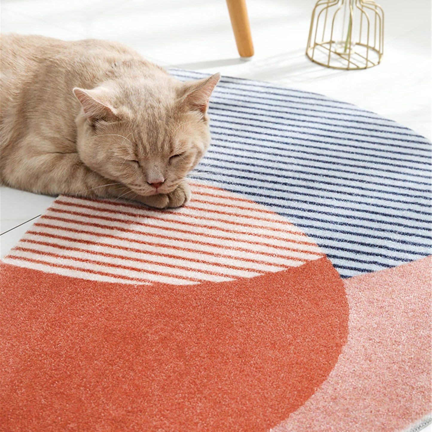 Half Round Inside Door Mats, 17"x28" Entryway Rug Boho Door Mat, Half Circle