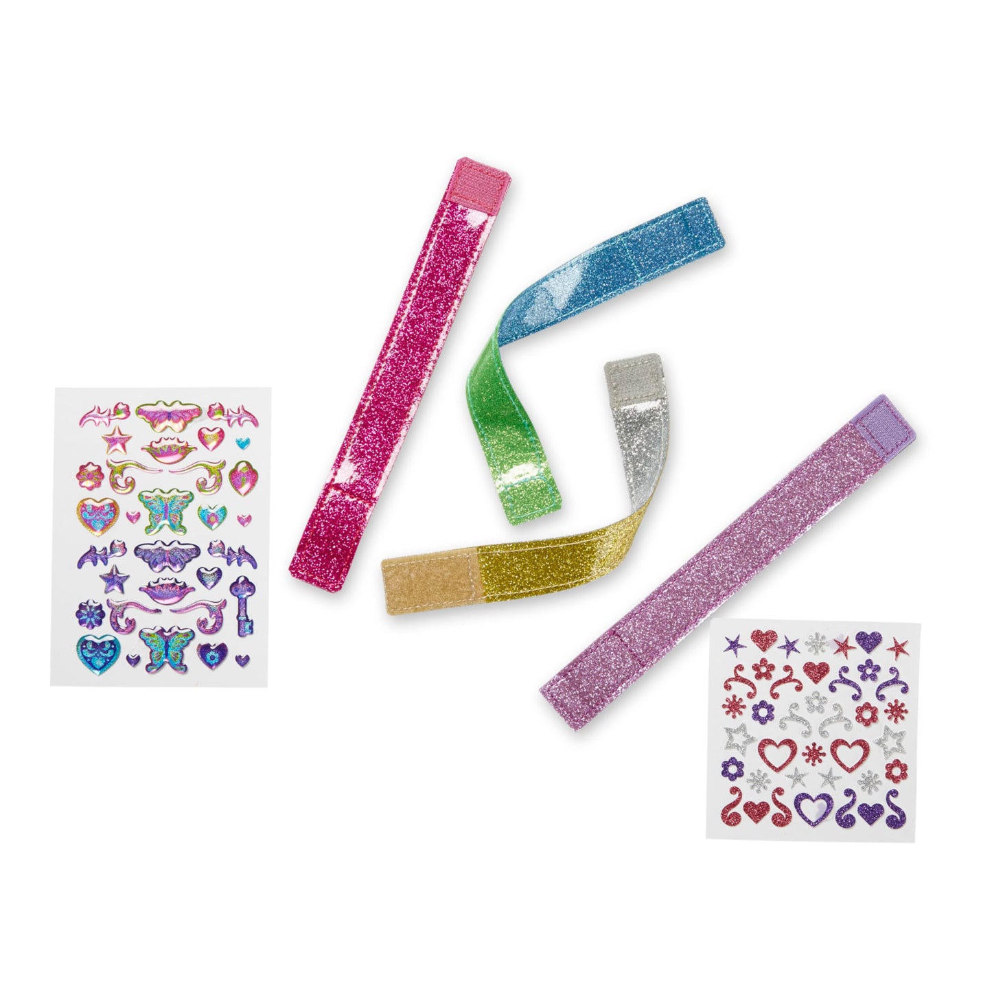 Melissa & Doug Design-Your-Own Bracelets With 100+ Sparkle Gem Glitter Stickers
