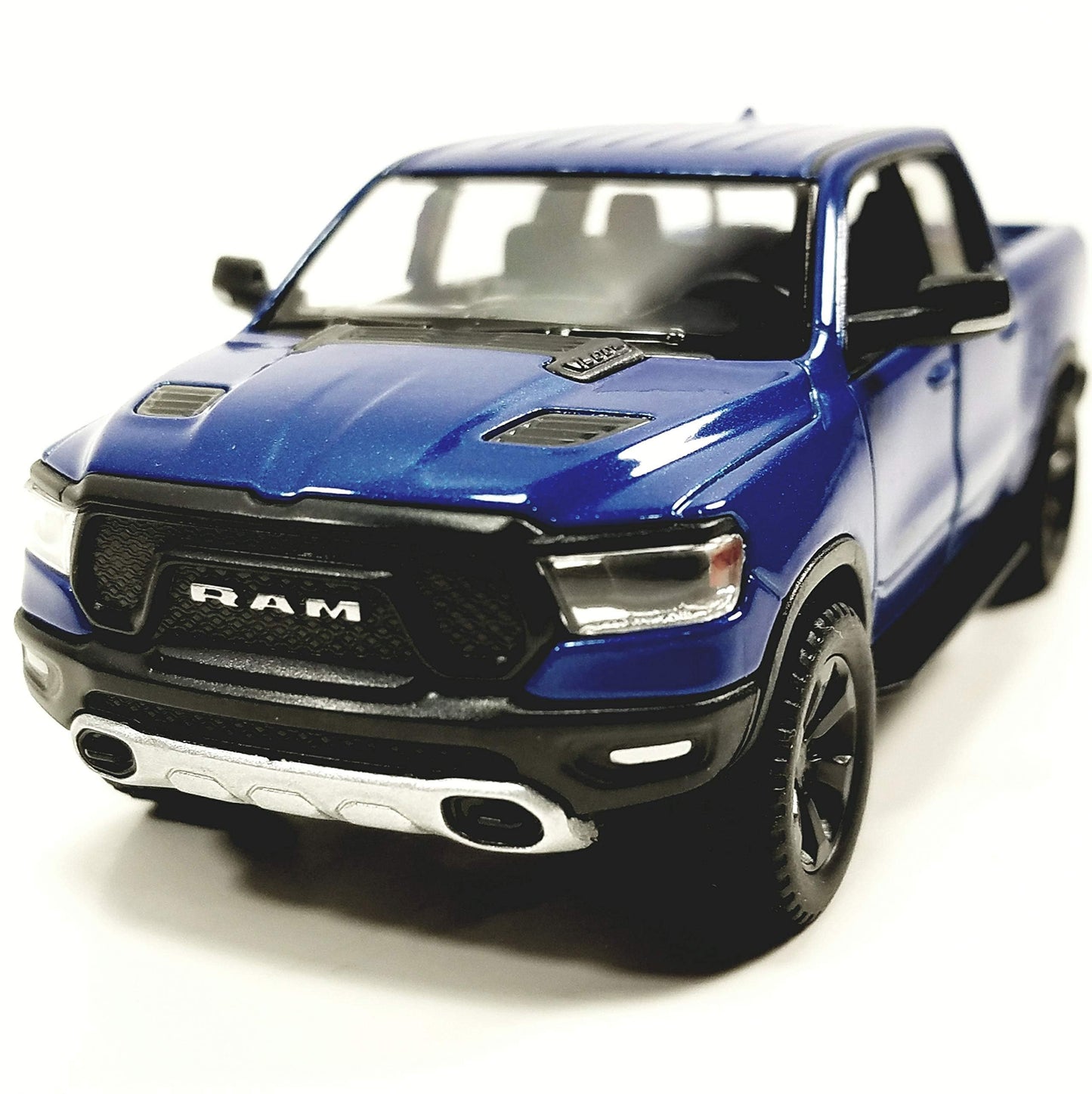 2019 Dodge Ram 1500 Pick Up Truck 1/46 Scale Diecast Model by Kinsmart - BLUE