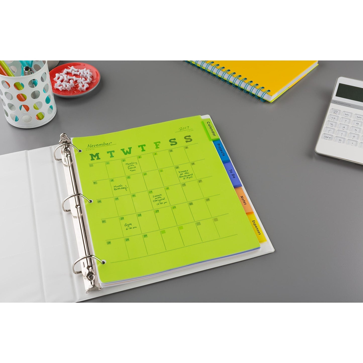 Avery Dividers for 3 Ring Binders, 5-Tab, Plastic, Insertable, 24 Sets (11900)