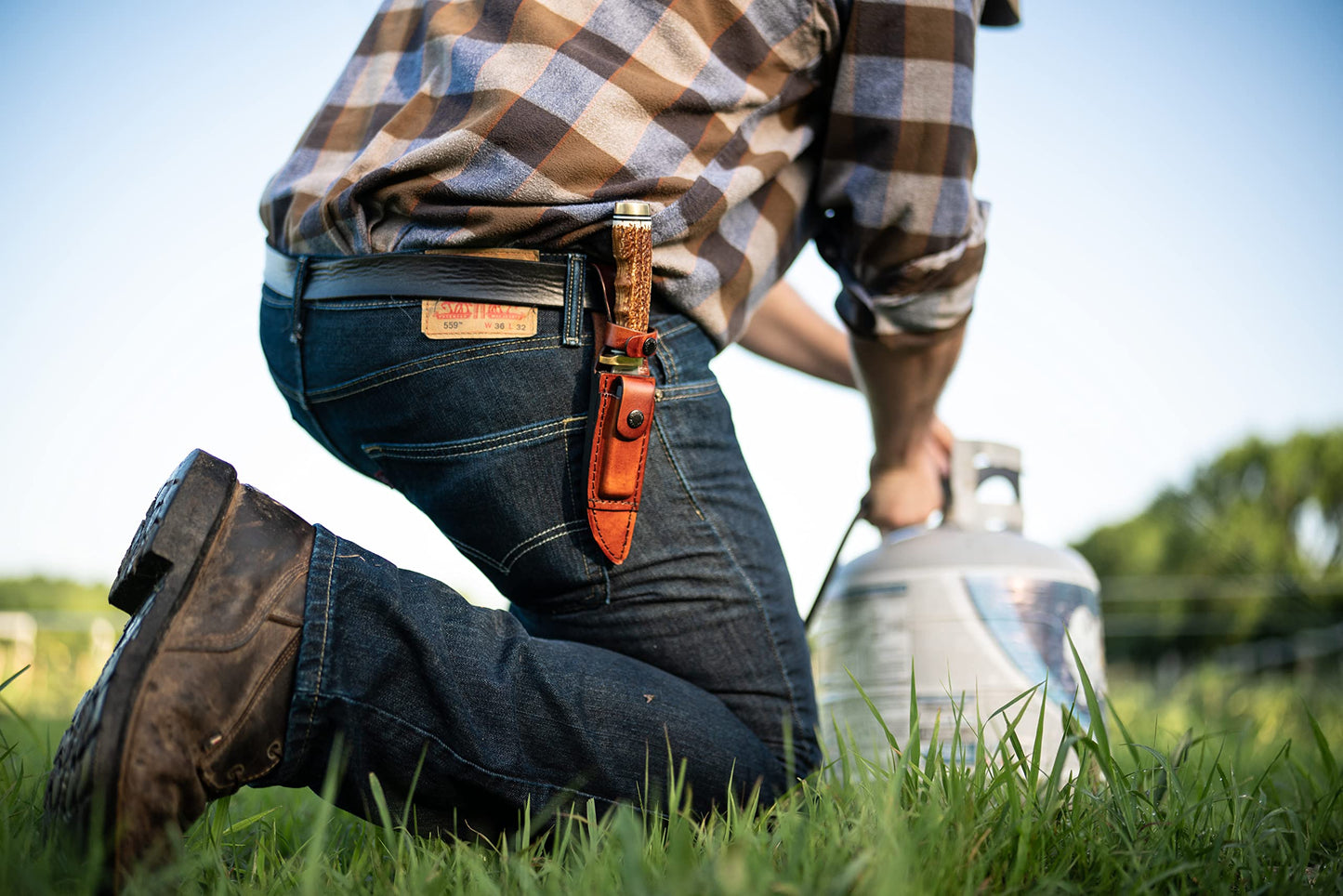 Uncle Henry 153UH Next Gen Golden Spike Knife with 5" High Carbon S.S. Fixed