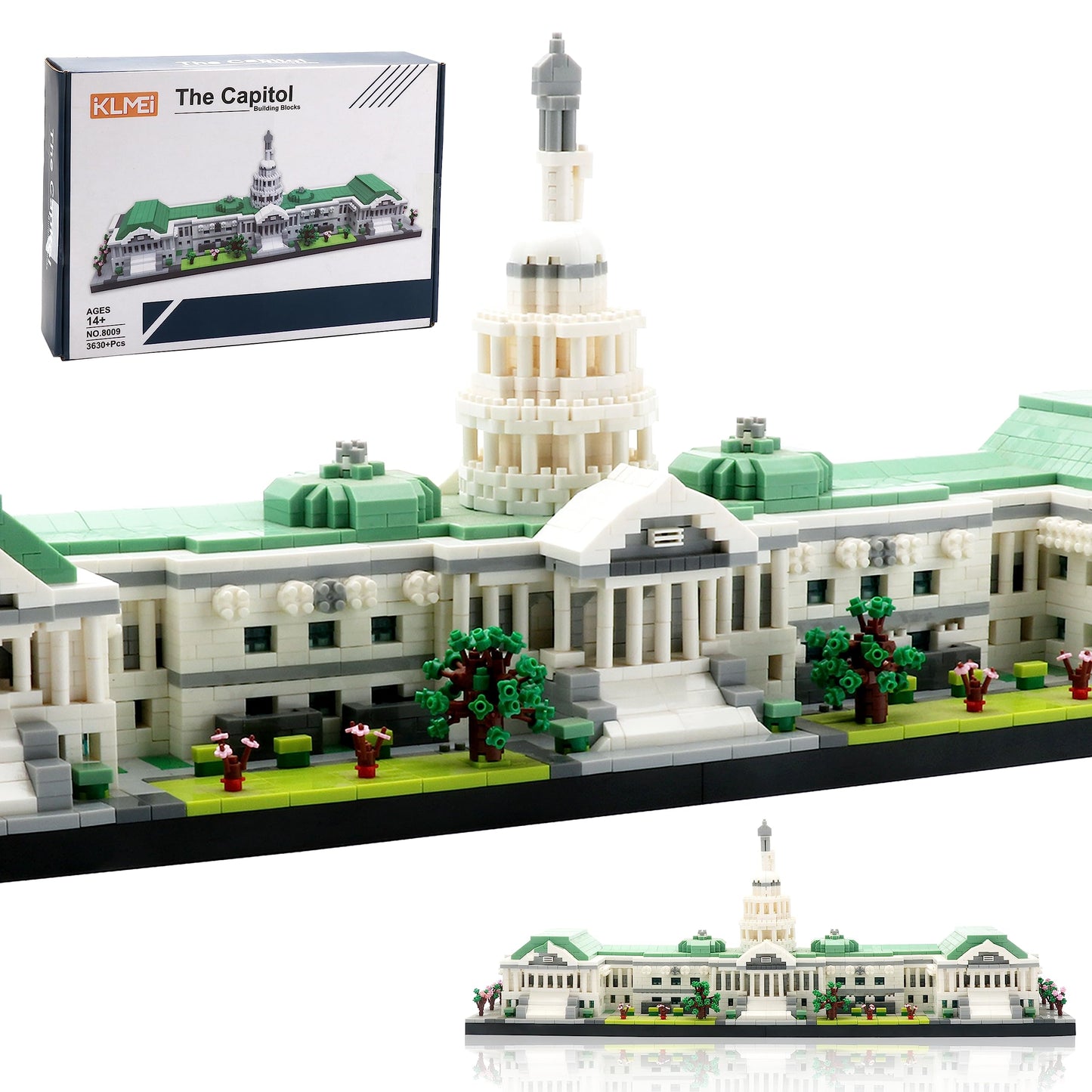 KLMEi Micro Mini Blocks United States Capitol Famous Building  (14+)  3630 PCS