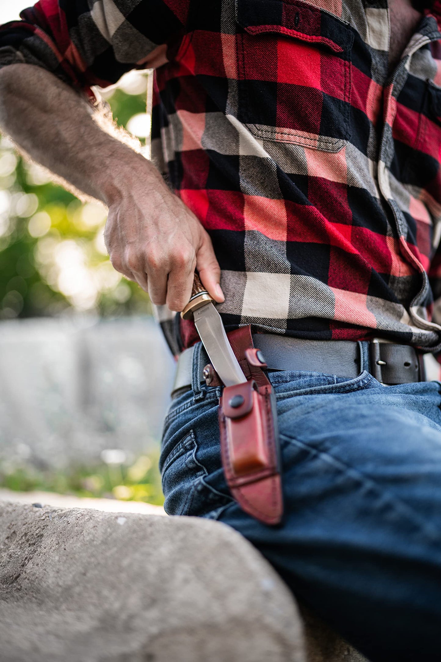 Uncle Henry 153UH Next Gen Golden Spike Knife with 5" High Carbon S.S. Fixed